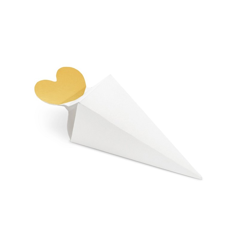 PartyDeco Heart Cone Favour Boxes, 6 pcs