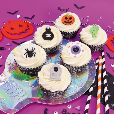 PME Edible Cupcake Toppers, Halloween, Pk/6 - EDP06