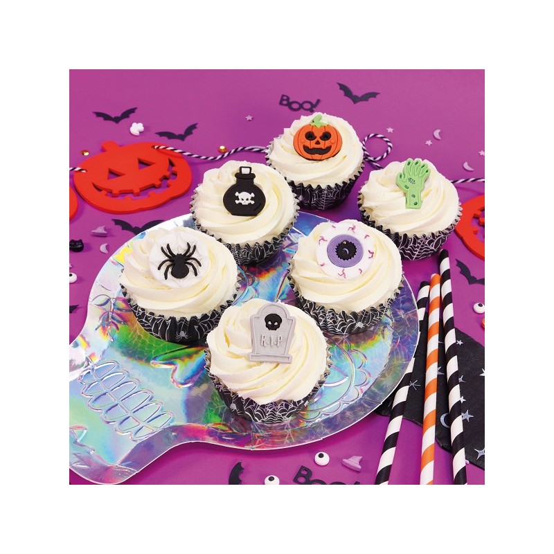 PME Edible Cupcake Decor Halloween, 6 pieces