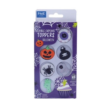 PME Edible Cupcake Toppers, Halloween, Pk/6 - EDP06