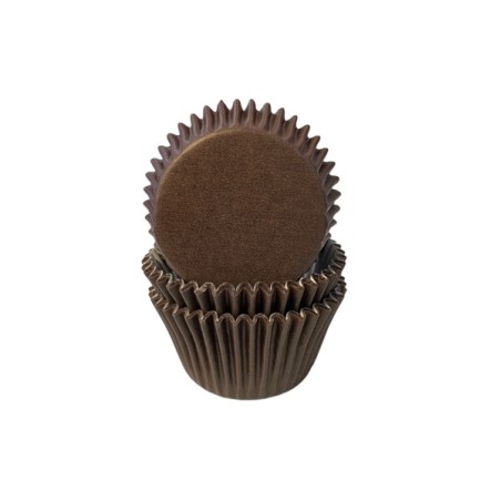 Braune Cupcakeförmchen - Bakeria Cupcakepapierförmchen Schokoladenbraun