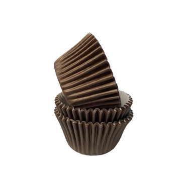 Braune Cupcakeförmchen - Bakeria Cupcakepapierförmchen Schokoladenbraun