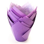 Lilac Tulip Muffin Wraps, 50 pcs