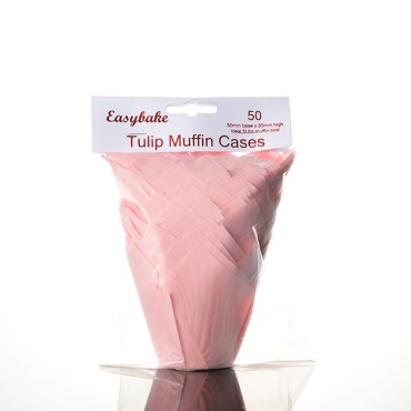 Pastell Pink Muffin Wraps - Pink Tulip Muffinförmchen - Rosa Tulip Cupcakeförmchen