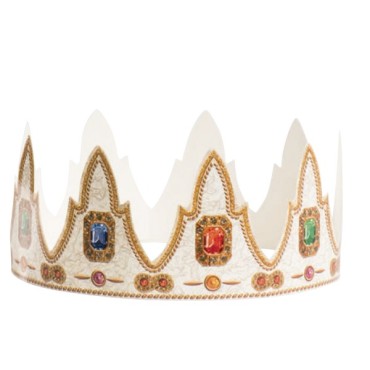 Dreikönigskuchen Krone mit Edelsteinen