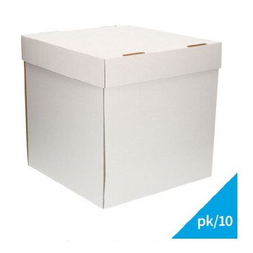 FunCakes Cake Box White 32x32x32 cm pk/10 - BULK Cake Boxes