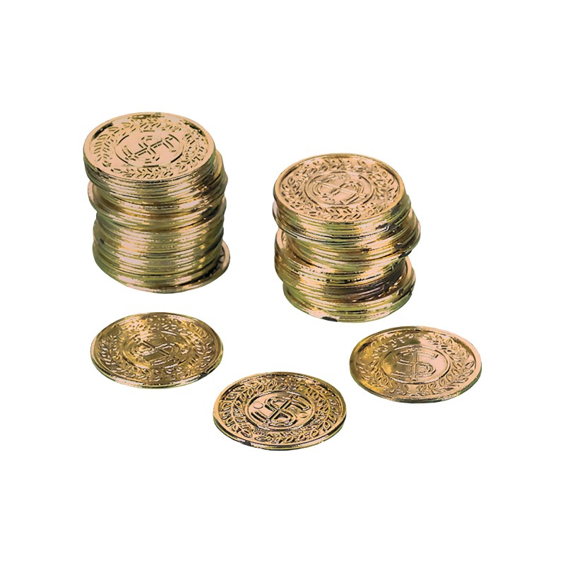 Amscan Goldmünzen Piratenschatz, 72 Stück