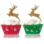 Anniversary House Reindeer Cupcake Cases, 75 pcs