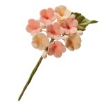 deKora Mini Rose Flower Spray Peach/Lilac, 6 pcs