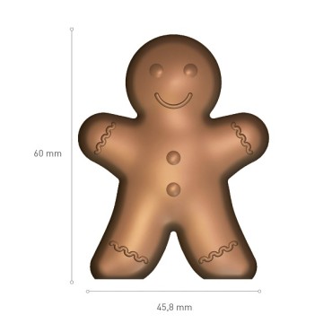 Gingerbread Schokoladengiessform - Polycarbonat Pralinenform Lebkuchenmann
