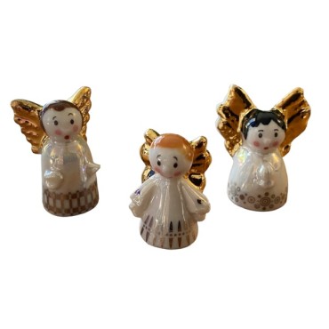 Engel Dreikönigsfigur - Engel Dreikönigskuchenfigur - Porzellan Einbackfigur Engel