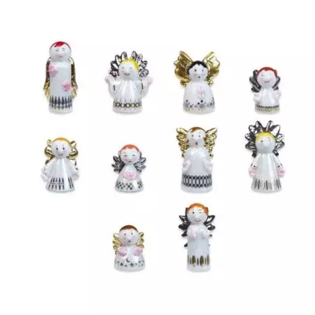 Porcelain Three Kings Angel Figure Deluxe | King Cake Baking Figure