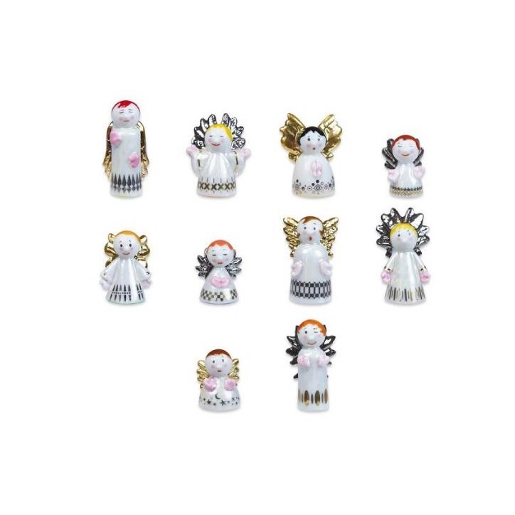 Porcelain Three Kings Angel Figure Deluxe | King Cake Baking Figure