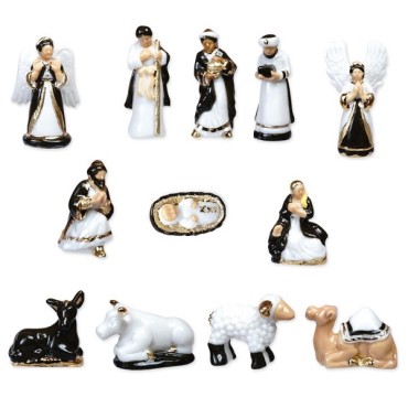 Christmas Crib King Cake Figurine - Épiphanie Deluxe Figurines - Kingcake Figurine nativity scene