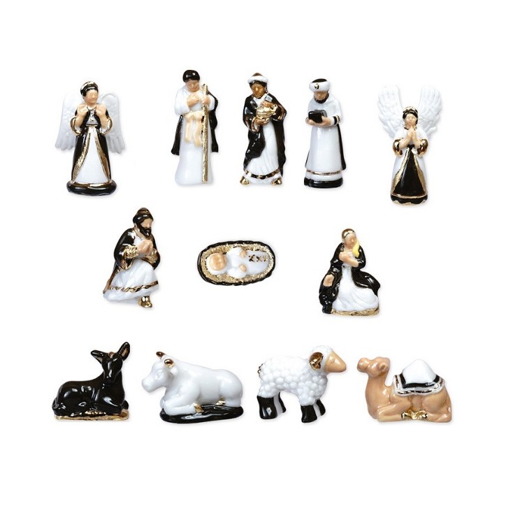 Porcelain Three Kings Nativity Figure Deluxe | King Cake Figure