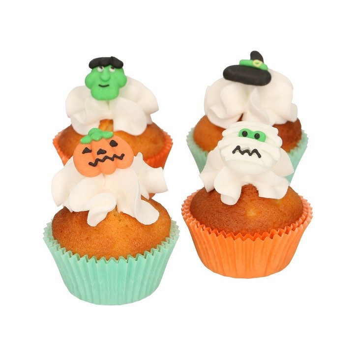 FunCakes Halloween Zuckerdekor 12 Stück | Halloween Tortendeko