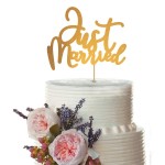 Amscan GoldJust Married Cake Topper