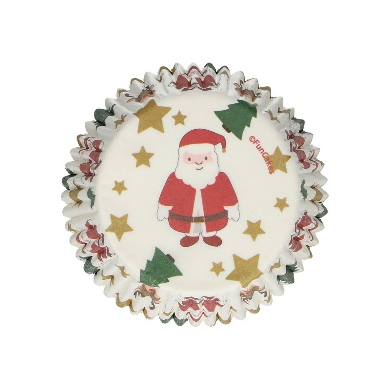 FunCakes Christmas Cupcake Cases, 48 pcs