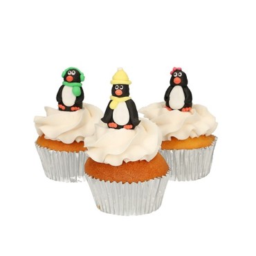 Penguin Sugar Decoration 3D - FunCakes Sugar Decorations 3D Penguin Set/3