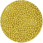 FunCakes 4mm Metallic Gold Zuckerperlen, 80g