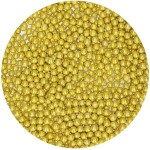 FunCakes 4mm Sugar Pearls Metallic Gold, 80g