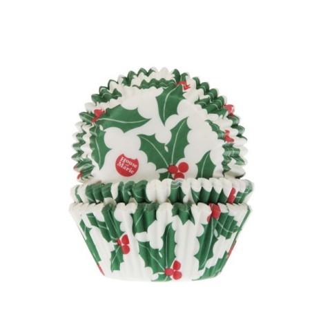 Holly Berry Cupcake Liners - House of Marie Holly Baking cups
