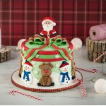 Karen Davies Weihnachtskekse Santa - Schneemann - Rentier Sugarcraft Mould