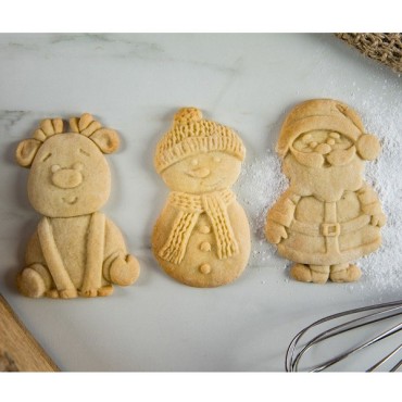 Karen Davies Christmas Character Silicone Mould - Christmas Cookie Baking Mould - KD815