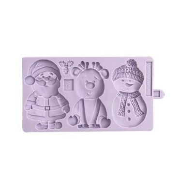 Karen Davies Christmas Character Silicone Mould - Christmas Cookie Baking Mould - KD815