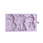 Karen Davies Christmas Cookies Santa - Snowman - Rudolpf Sugarcraft Mould