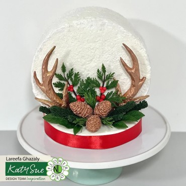 Katy Sue Mould Winter Foliage - Sugarcraft Mould conifer cones and berries