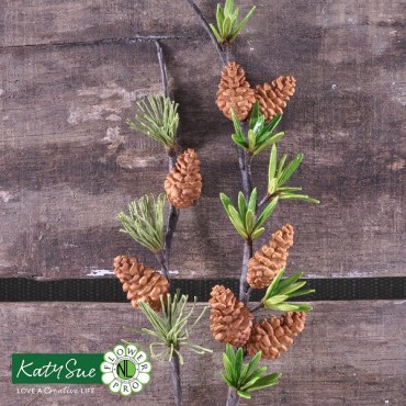 Katy Sue Mould Winter Foliage - Sugarcraft Mould conifer cones and berries