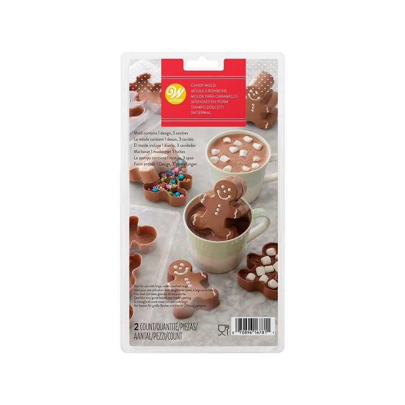 Wilton Hot Chocolate Bomb 3D Gingerbread Candy Mould