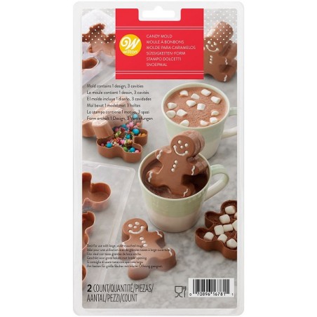 Heisse Schokoladenbombenform Lebkuchenmann - Hot Chocolate Bomb Gingerman