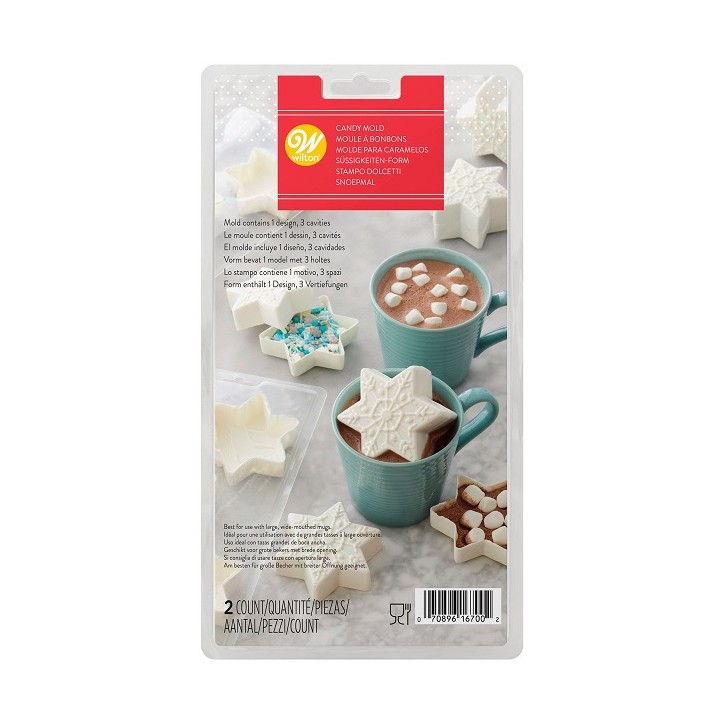 Wilton 3D Snowflake Hot Chocolate Bomb Mold
