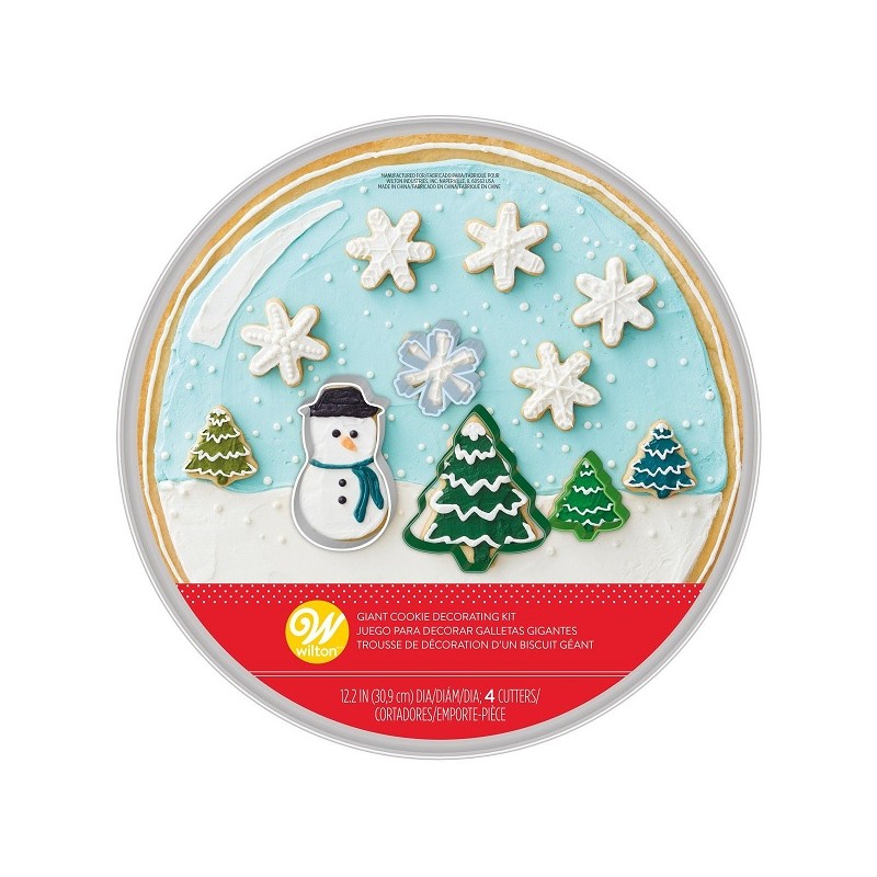 Wilton Giant Cookie Pan Kit Snowglobe, 5 pcs