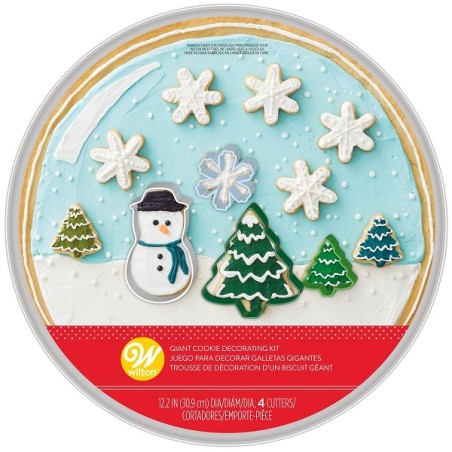 30cm Schneekugel Keksausstecher Set - 2107-0-0198 Snowglobe Giant Cookie Decorating Kit, 5-Piece