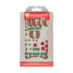 Wilton Rudolph Reindeer Icing Decorations Set for 6 pcs