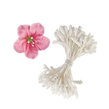Künstliche Blütenpollen für Zuckerblumen - Wilton weisse Staubblätter für Zuckerblumen