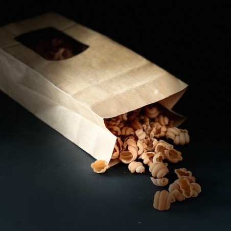 Brown Kraft Paper Bags with Window Medium 10 Pieces