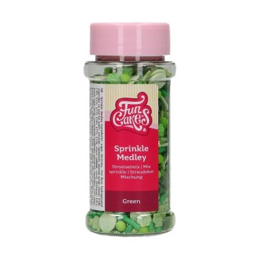 FunCakes Sprinkle Medley Green 65g - Green Sugar Sprinkles