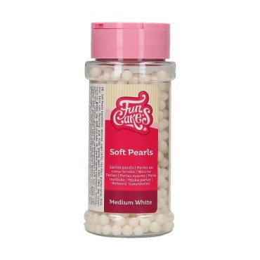 Zuckerperlen Weiss 4mm - White Soft Pearls Kuchendekor - Halal Tortendekoration Weisse Perlen