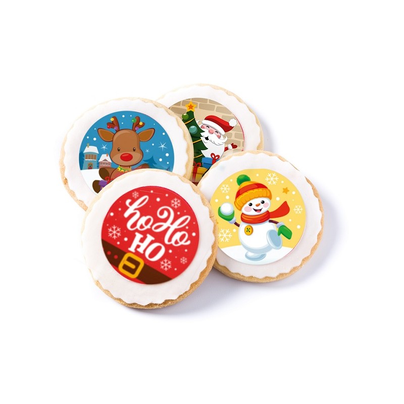 deKora 58mm Esspapier Weihnachten Cupcake Toppers, 12 Stück