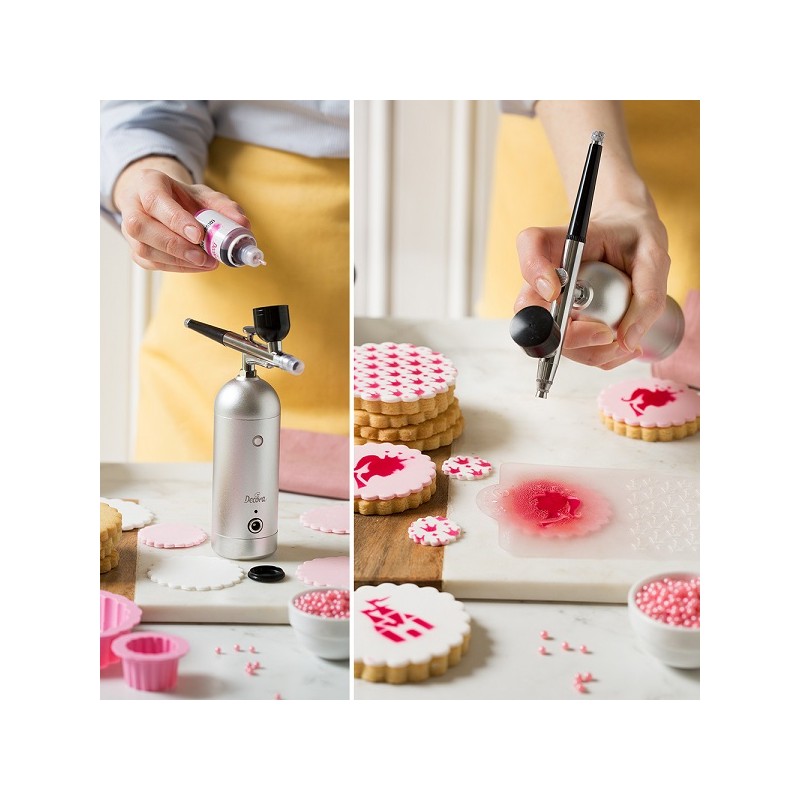 Decora Mini Cake Decorating Airbrush Kit - USB Rechargeable