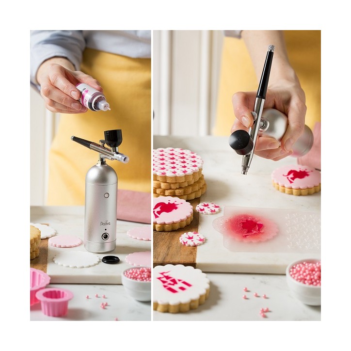 Decora Mini Cake Design Airbrush Kit USB Rechargeable Decora Mini Cake Design Airbrush Kit USB Rechargeable