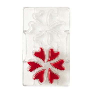 Heart Shaped Chocolate Mold Polycarbonate 0050158 - Crazy Heart Chocolate Mould