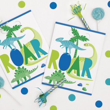 Favour Bags Dinosaur Party - Dino Loot Bags - Dino Gift Bags