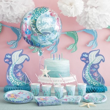Mermaid Foil Balloon - 58337 - Mermaid Birthday Balloon