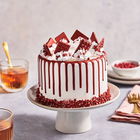 Ruby Chocolate Drip - Drip Cake Topping Red - Ruby Glaze Topping