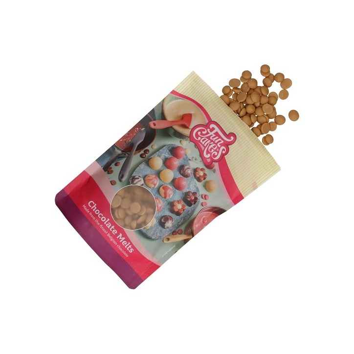 FunCakes Gold Chocolate Melts 200g – Melting Chocolate Drops